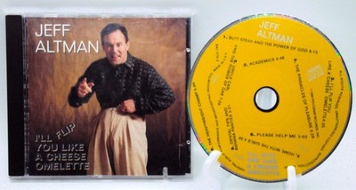 JEFF ALTMAN I'LL FLIP YOU LIKE A CHEESE OMELETTE CD Comedy Album 1989 PolyGram