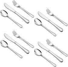 Kids Sierware, Stainl Steel Toddler Utensils Flatware Set,