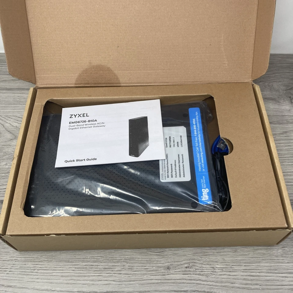 Zyxel Communications Ethernet Gateway EMG6726-B10A, Dual-Band Wireless AC/N GB - Image 2 of 4