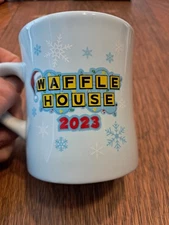 Waffle House Tuxton Ceramic Coffee Mug 2023 Christmas Holiday-Sky Blue