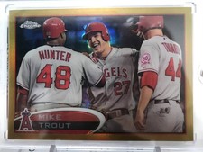 MLB MIKE TROUT 2012 Topps BASEBALL Chrome Gold Refractor 50 Limited Edition Mike