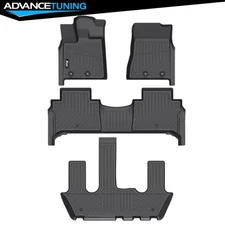 For 25-26 Nissan Armada & Infiniti QX80 All Weather 3D Floor Mats Liners TPE