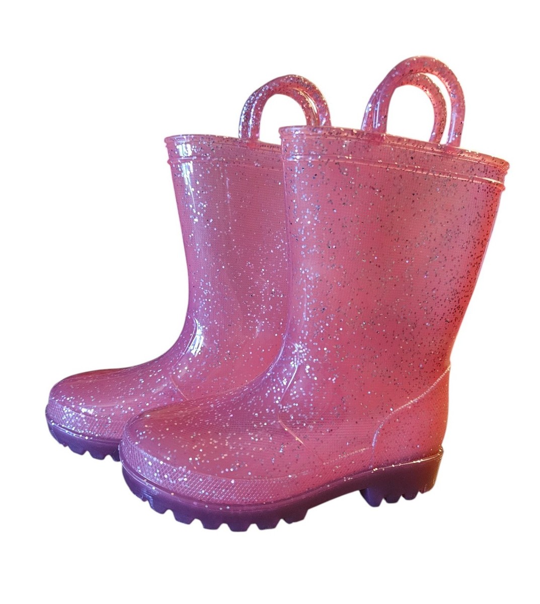 Zoogs Rain Boots ZOOGS Black/Pink Winter Snow Rain Boots Toddler - Main Image