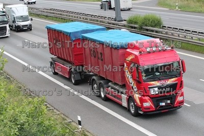 LKW Foto MAN TGX Deichsel Anhänger Deutschland rot GÖLZ #l2vs