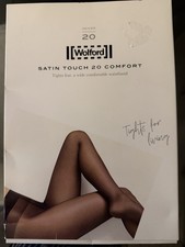Wolford Satin Touch 20 Tights Brand New Color: Steel, Size:S