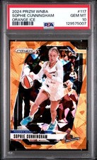 2024 PANINI PRIZM WNBA SOPHIE CUNNINGHAM #117 ORANGE ICE PSA 10