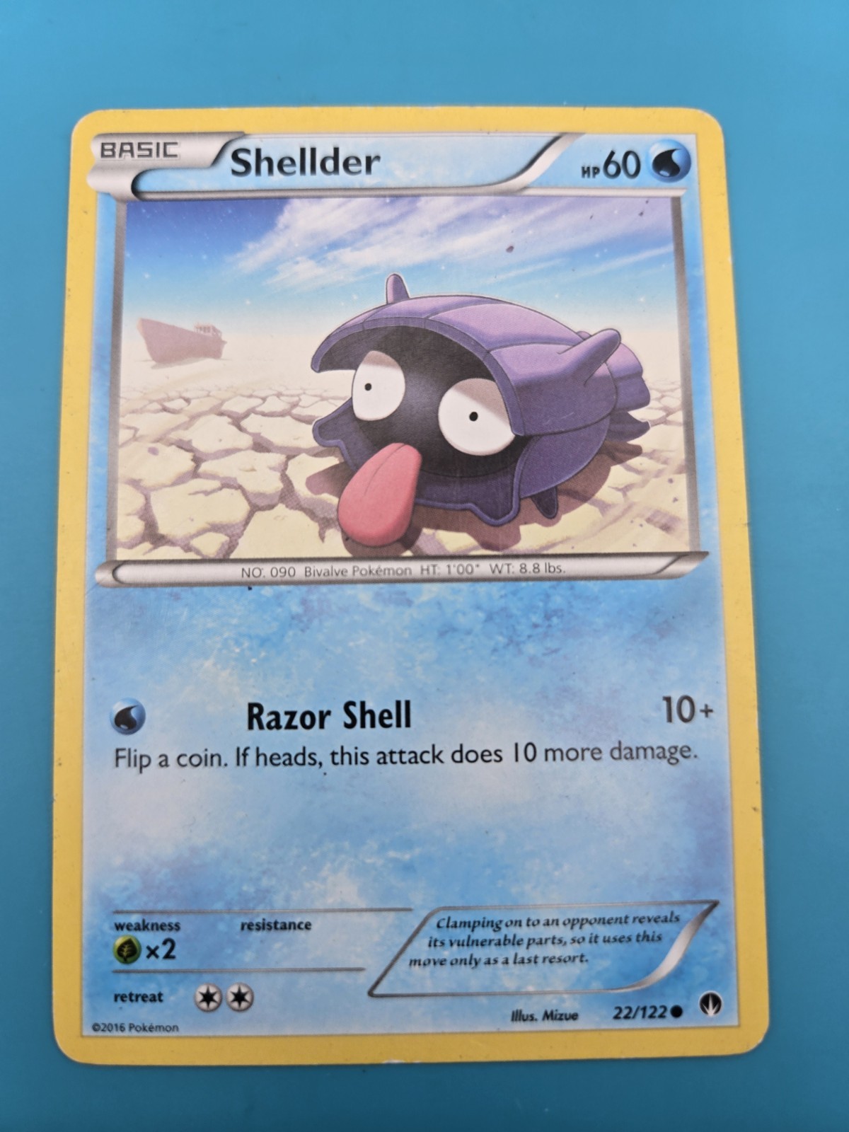 Shellder 22/122 LP BREAKpoint  Pokemon Card TCG VG