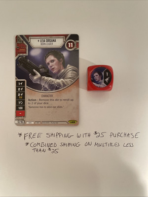 Star Wars Destiny: Leia Organa - Born Leader (Sold with matching Die)