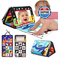 URMYWO Black White High Contrast Tummy Time Baby Toy for Newborns 0-12M