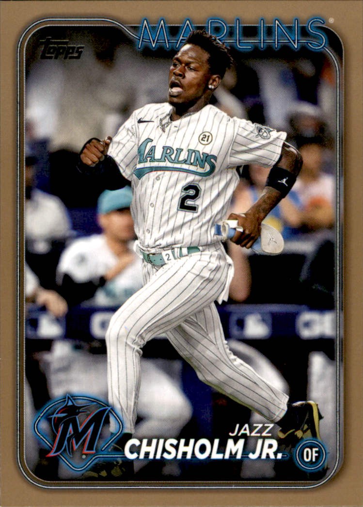 2024 Topps #223 Jazz Chisholm Jr. Gold #/2024