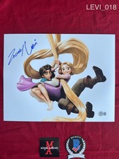 Zachary Levi autographed signed 11x14 photo Disney Tangled Flynn Beckett COA