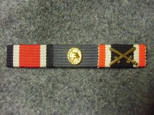 BW German Army/Bundeswehr *1957 Tri-Ribbon Bar (Actual)