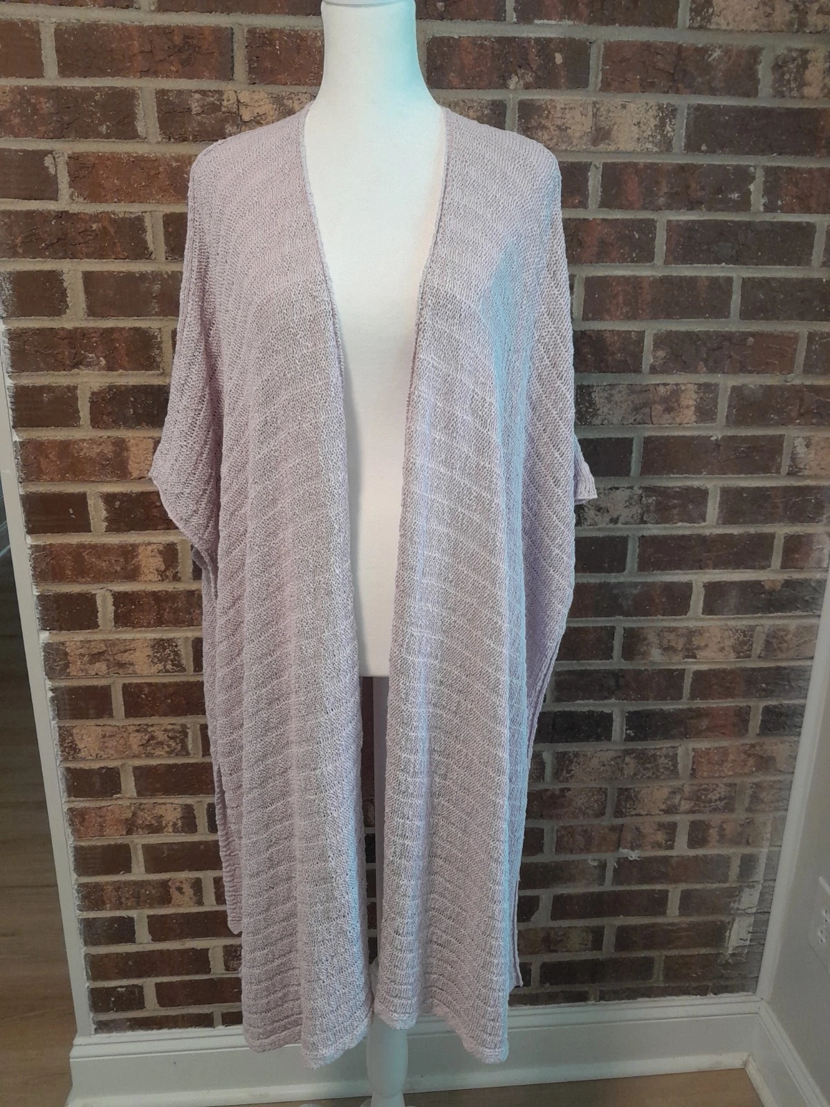 J Jill Poncho Cardigan Duster Sweater Women's One Size OS Lagenlook Flowy Boho