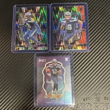 2025 Select Ernest Jones Black and Green Prizm Shock & Elijah Arroyo RC Seahawks