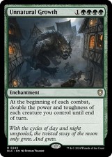Unnatural Growth - BLC 0245 - NM - MTG Magic