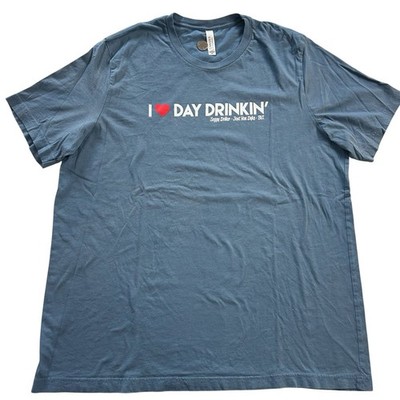 I Love Day Drinking Soggy Dollar Jost Van Dyke BVI T-Shirt Men s Blue size 2XL