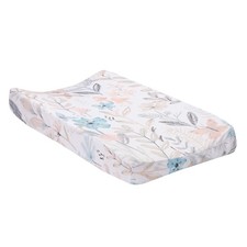Lambs  Ivy Baby Blooms Watercolor Floral/Butterfly Soft Changing Pad Cover