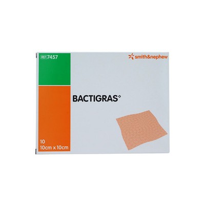 Smith & Nephew BACTIGRAS antiseptische Paraffingaze 10x10 cm Wundauflage