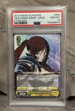 ERZA SCARLET BLACK WINGED ARMOR PSA 10 POP 1 2014 WEISS SCHWARZ FAIRY TAIL ANIME