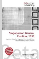Lambert M. Surhone (U. A.) | Singaporean General Election, 1959 | Taschenbuch