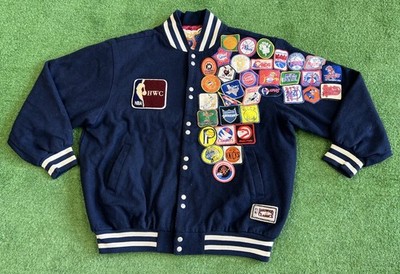 Vintage Jeff Hamilton NBA ABA Hardwood Classics Varsity Jacket 