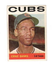 1964 Topps #55 Ernie Banks - Chicago Cubs, Very Good - Excellent Condition