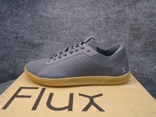 Flux Adapt Trainer Mens Gray Gum Barefoot Athletic Knit Shoes Sneaker Size 8