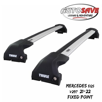 THULE - WingBar Edge Silver Roof Bars for Mercedes EQS Hatch (2022-on) Fixpoints