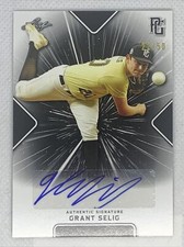 2021 LEAF PERFECT GAME GRANT SELIG BLACK PAPER AUTO # 22/50