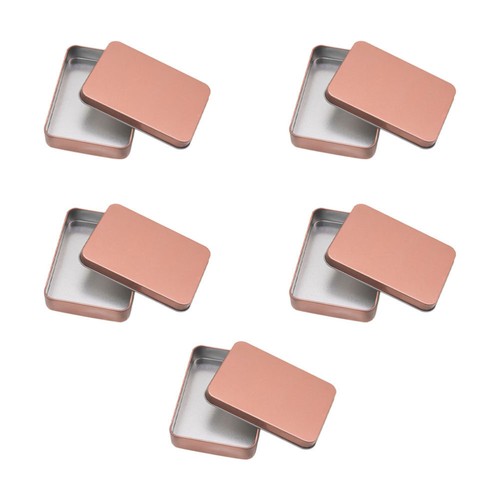 5Pcs Platz Universal Weißblech Box Cookie Dosen Lagerung Zinn Vintage - Bild 9 von 12