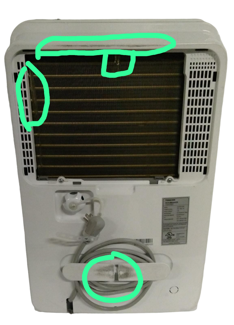 Toshiba TDDP5012ES2 50Pint 115V Energy Star Dehumidifier, White eBay