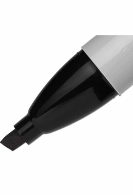 SHARPIE Black Permanent Thick Markers Chisel Tip 20 Count Bulk LOT