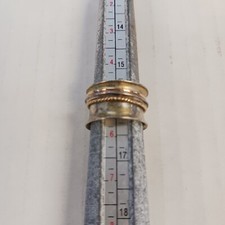 925 Sterling Silver / 14K Vintage Multi Ring Design Wide Band Ring Size 5