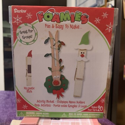 Reindeer Clothespin Memo Holders Makes 20 Darice Foamies Kids Crafts Christmas
