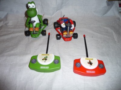 (2) Nintendo Remote Control Mario Kart 2004 Yoshi & Mario Non Working Part Only