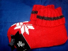 RALPH LAUREN KNIT BOOTIE SLIPPER SOCKS
