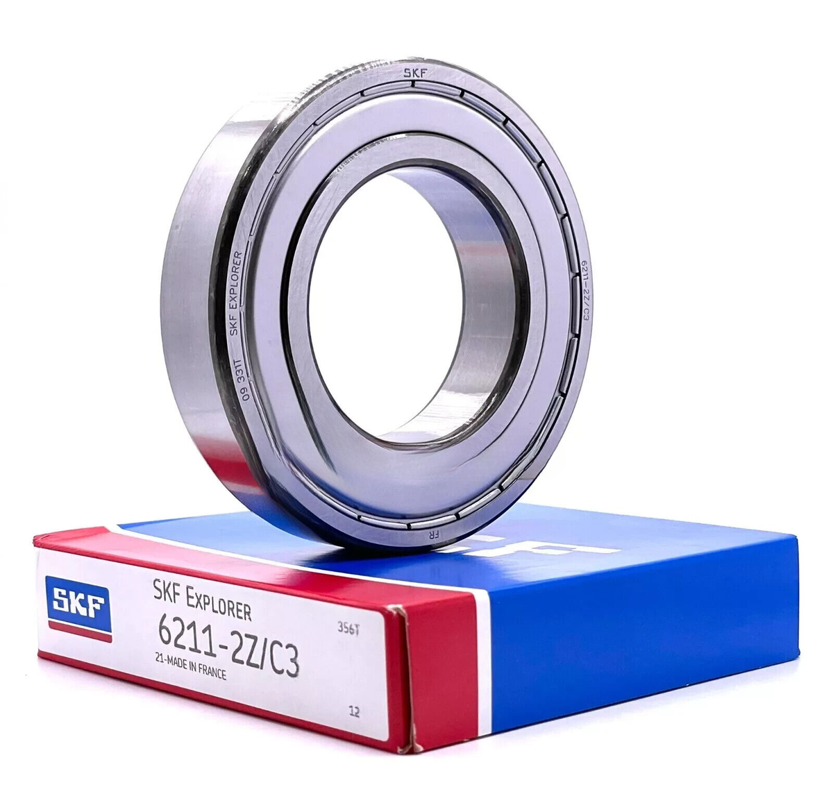 グロス SKF 6211 ZZ C3 DEEP GROOVE BALL BEARING, METAL SHIELDED 55x100x21