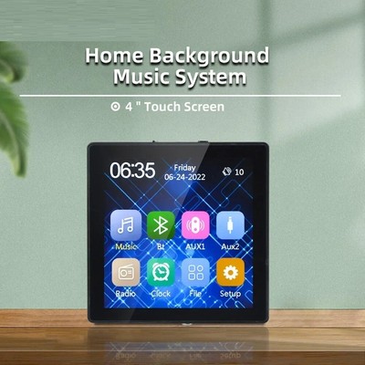 Bluetooth Amplifier Touch Screen Speaker Digital Home Audio 4inch AC 110-250V