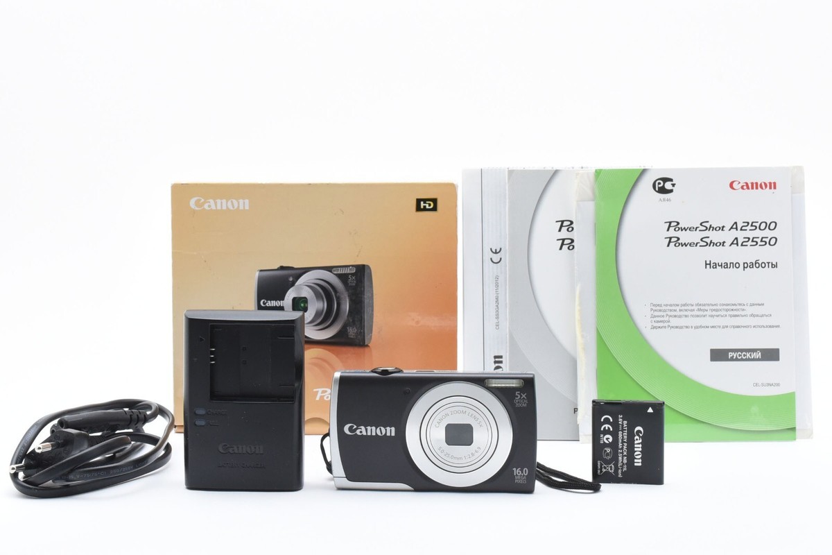 Canon PowerShot A2500 16.0 MP Compact Digital Camera Black From