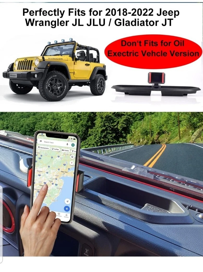 Dash Multi Mount with Phone Holder Kit for Jeep Wrangler