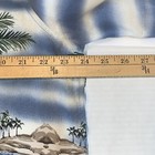 Hawaiian Men’s Short Sleeve Button Croft & Barrow Size XL Blue Green Palm Trees