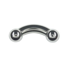 4,0mm Titan Piercing Banane mit 2 Kugeln Ohr ...