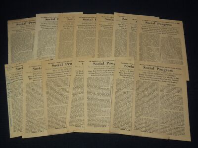 1955-1957 SOCIAL PROGRESS MAGAZINE LOT OF 15 ISSUES - KANSAS CITY, MO - K 2611