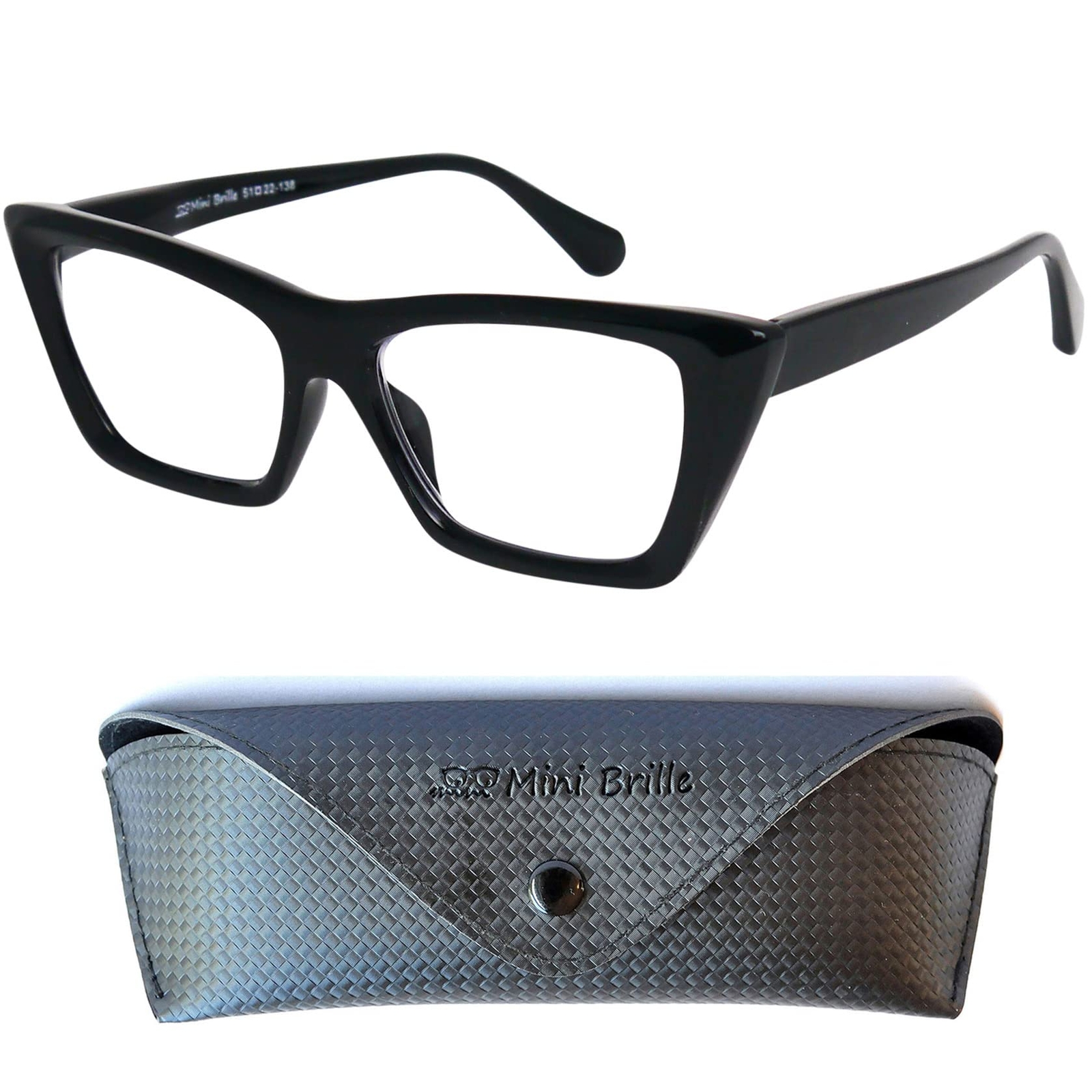 Mini Brille Occhiali Anti Luce Blu con Lenti Rettangolari Occhi di Gatto (E9r)