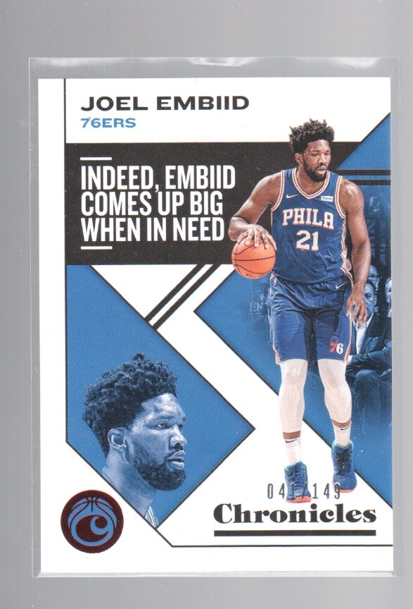 JOEL EMBIID 2019-20 PANINI CHRONICLES RED CARD #9  /149