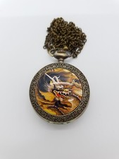 Green Dragon Pocket Watch - New Battery