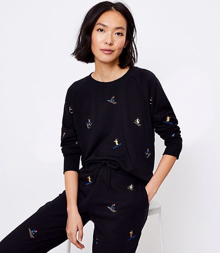 Lou \u0026 Grey for LOFT Embroidered Ski 