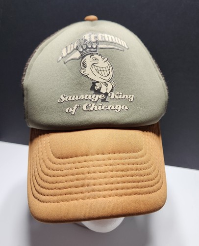 Ferris Beuller Abe Froman Wurst King Chicago Trucker Druckknopflasche Mütze Vintage Kappe Netz - Bild 1 von 7