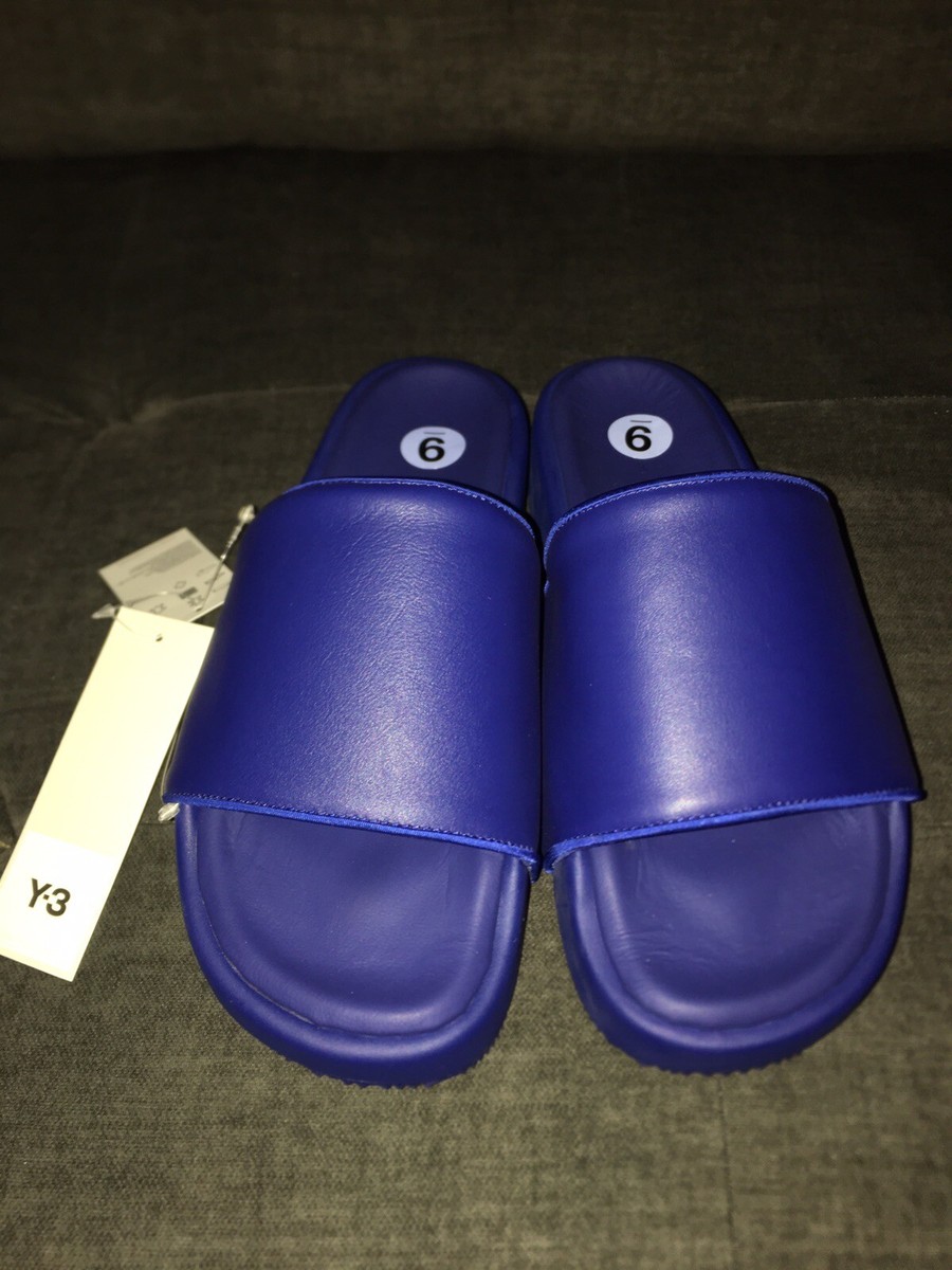 Adidas Y-3 Yohji Yamamoto Slides Sandals Ink Blue Mens Sz 9  display picture 3