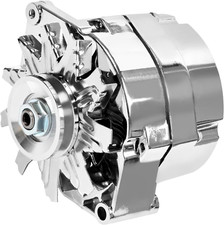 SCITOO New Alternator Fits for 105Amp Chrome 3 Wire Self Exciting Street Rod GM